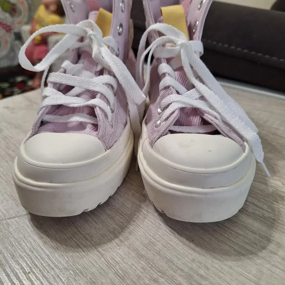 Converse Kids' 2 Chuck Taylor All Star hi-Top Sneaker girls shoes lavender
